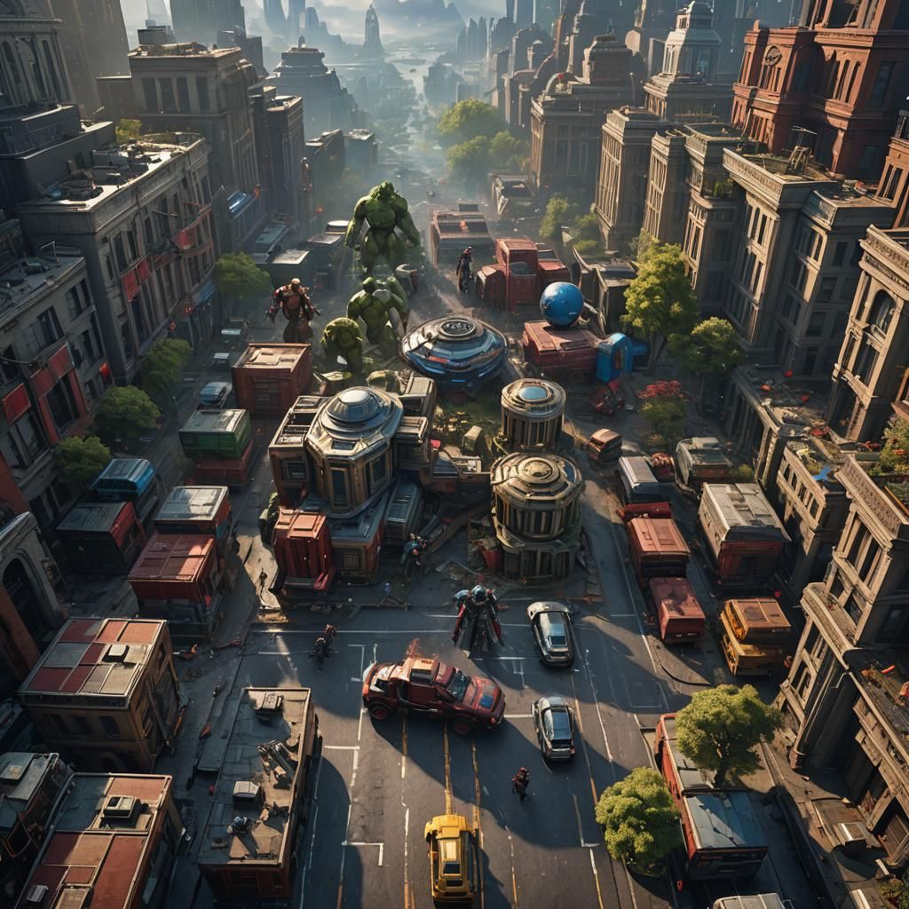 Marvel Avengers: Detailed Fantasy Concept Art