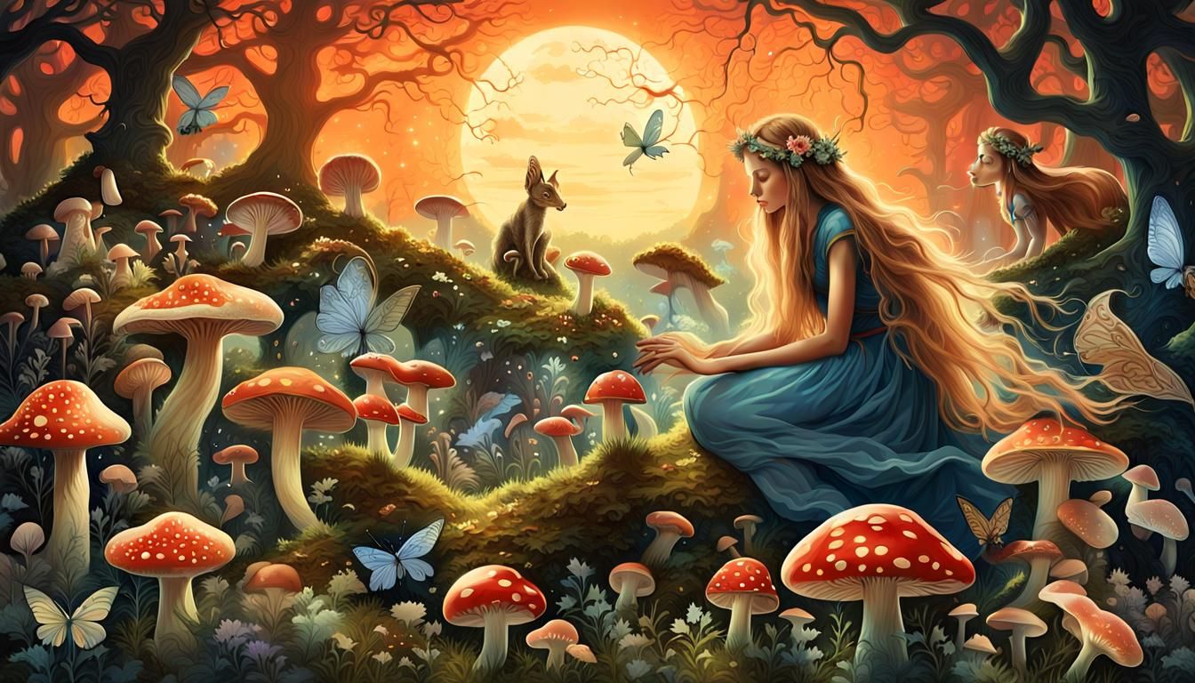 Mystical Creatures Collage in High-Resolution Photo