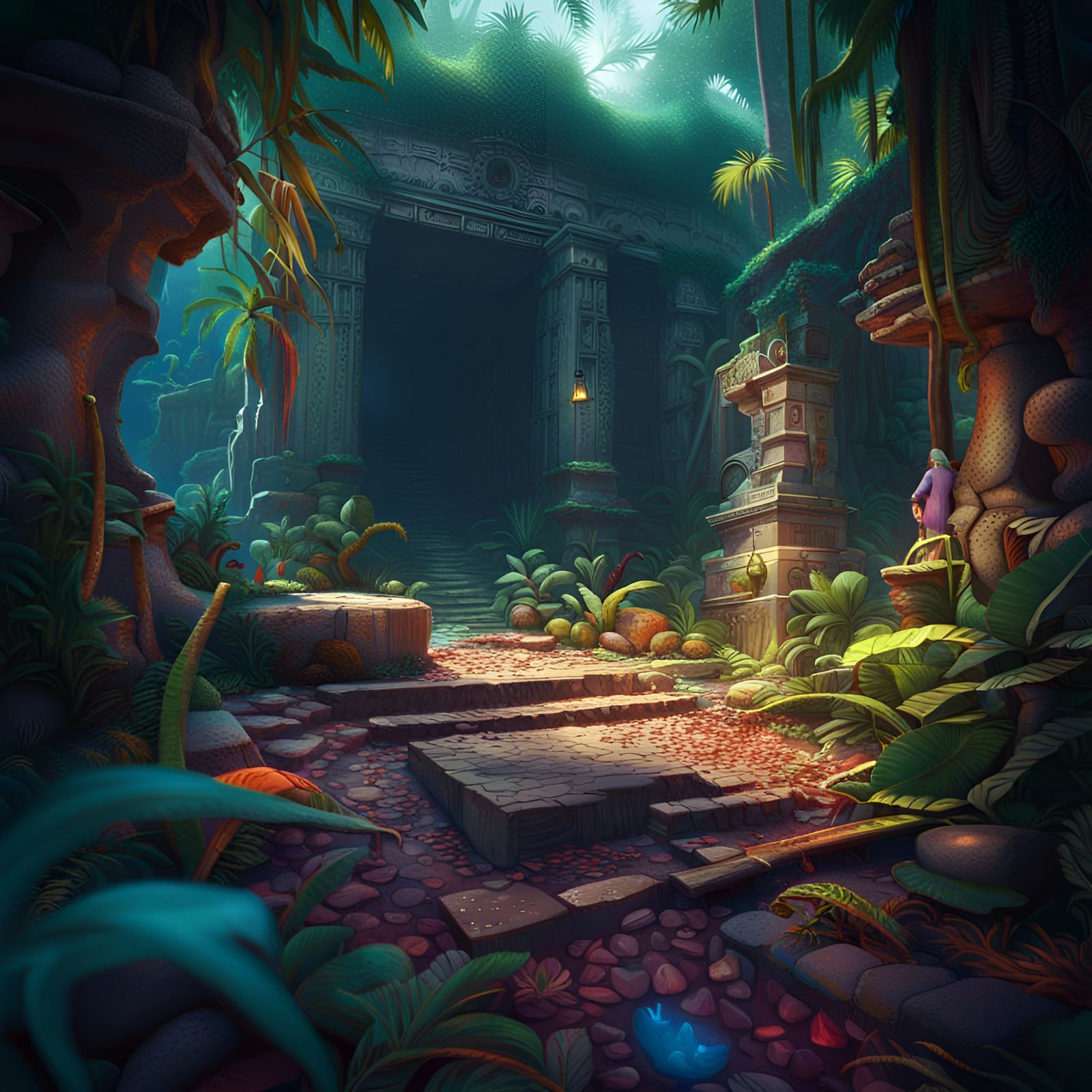 The jungle hides the most beautiful artifacts