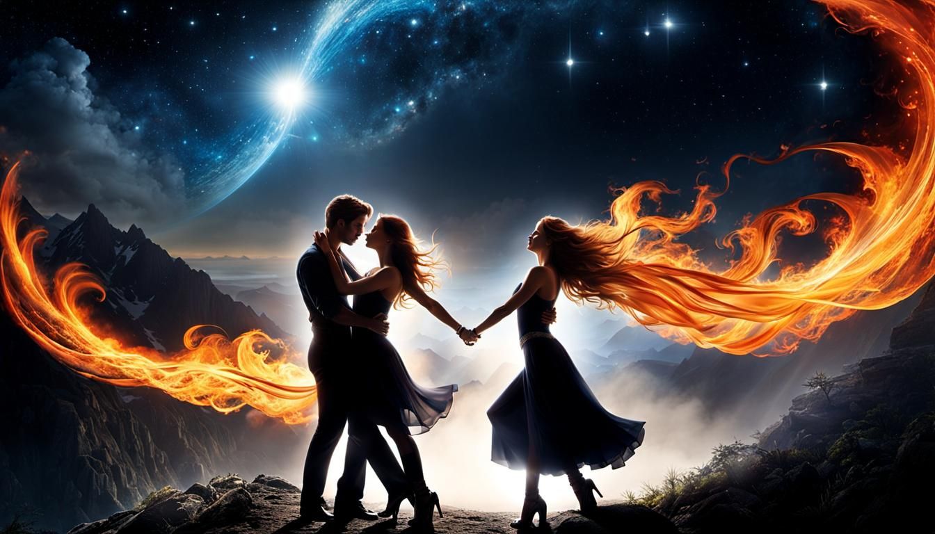 Dancing Flames: A Momentary Dance of Passion