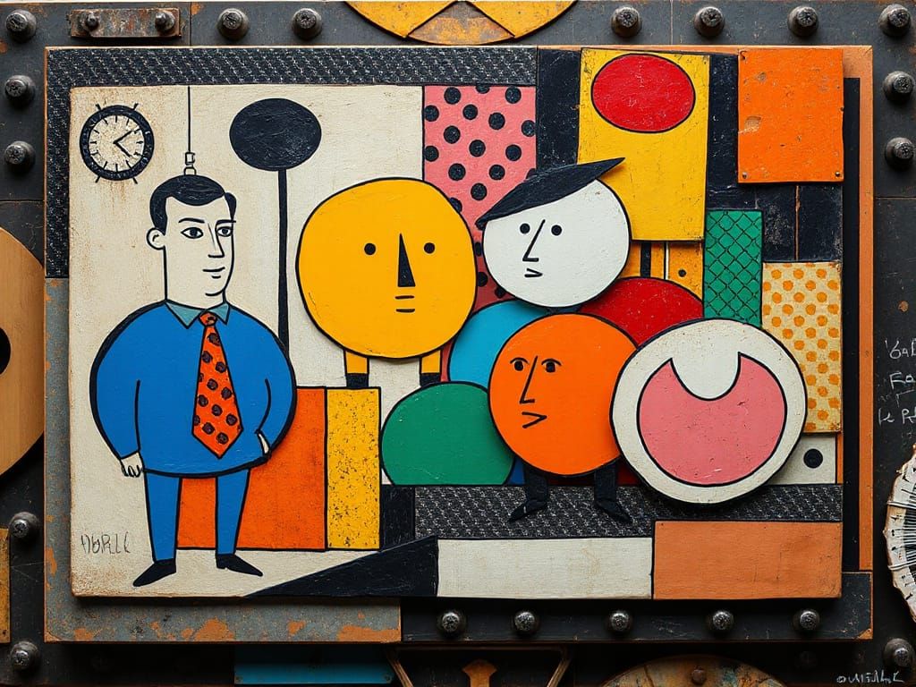 Abstract Composition in Russian Avant-Garde Style