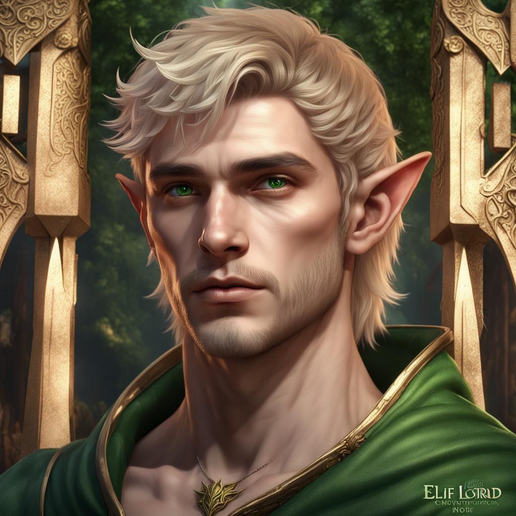 Blonde Elf Highlord Fantasy Concept Art