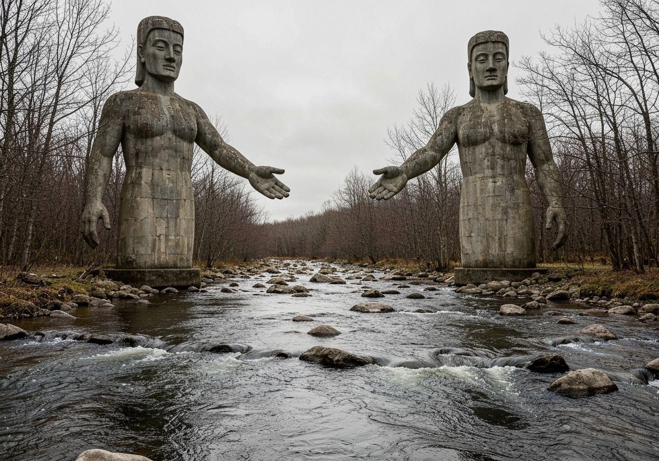 River Guardians: Statues in the Style of Alan Lee