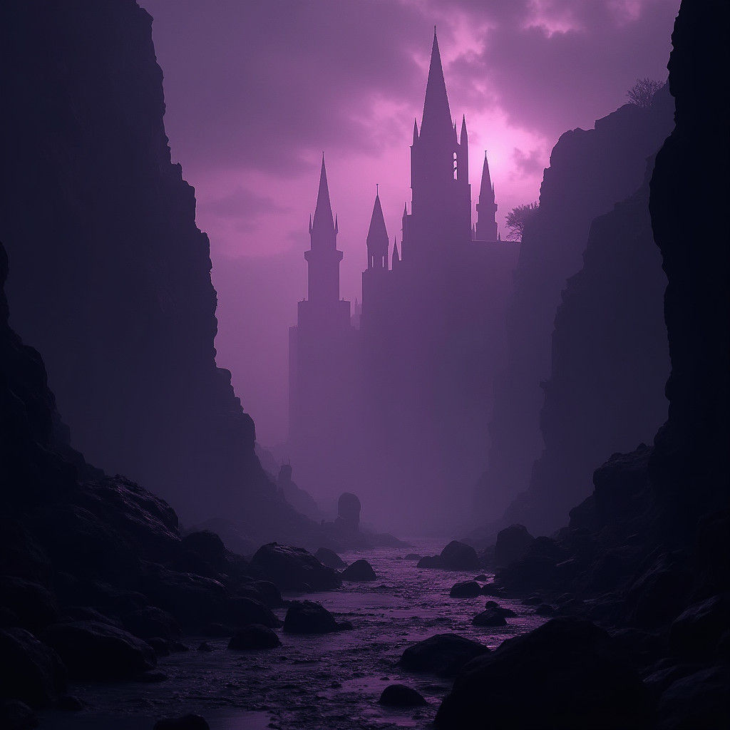 Dark Majestic World in a Foreboding Twilight
