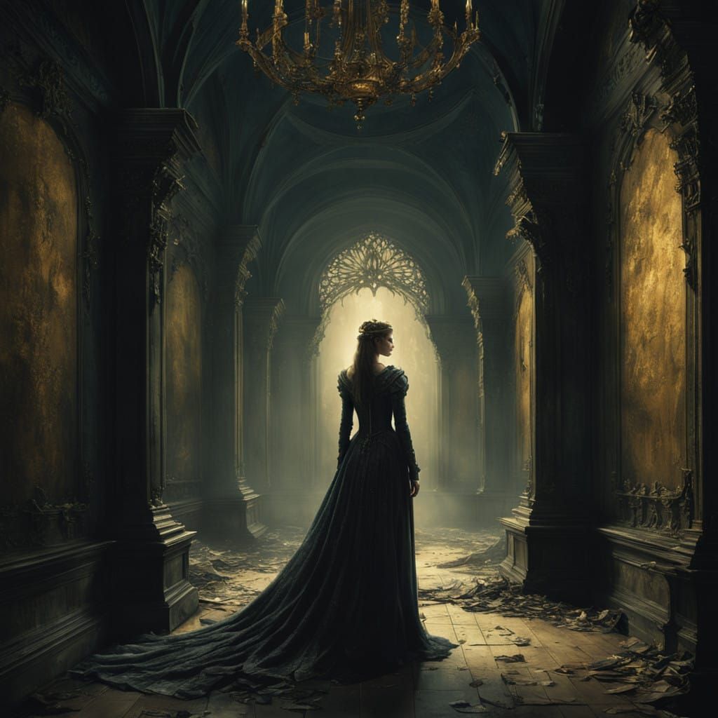 A Regal Woman's Solace in a Shattered Throne