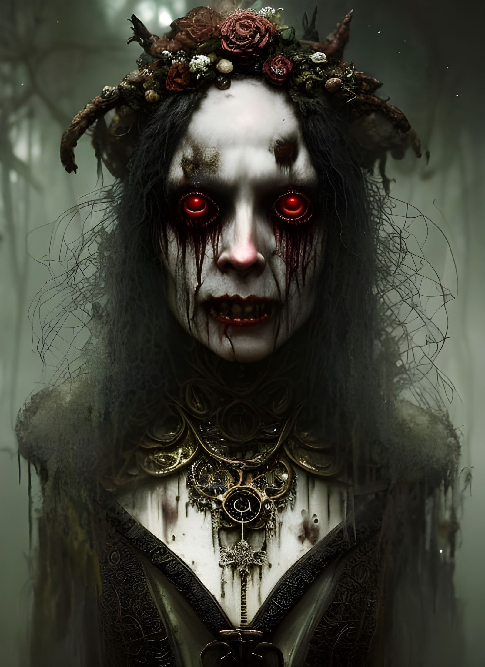 Horror Portrait: Extreme Ugly Grave Hag in 4K