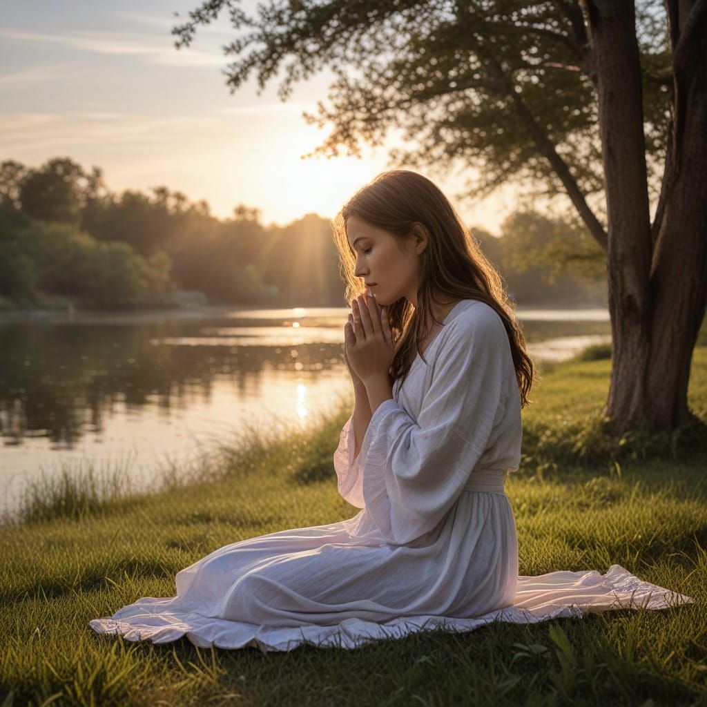 A Soulful Moment of Comfort in a Gentle Landscape