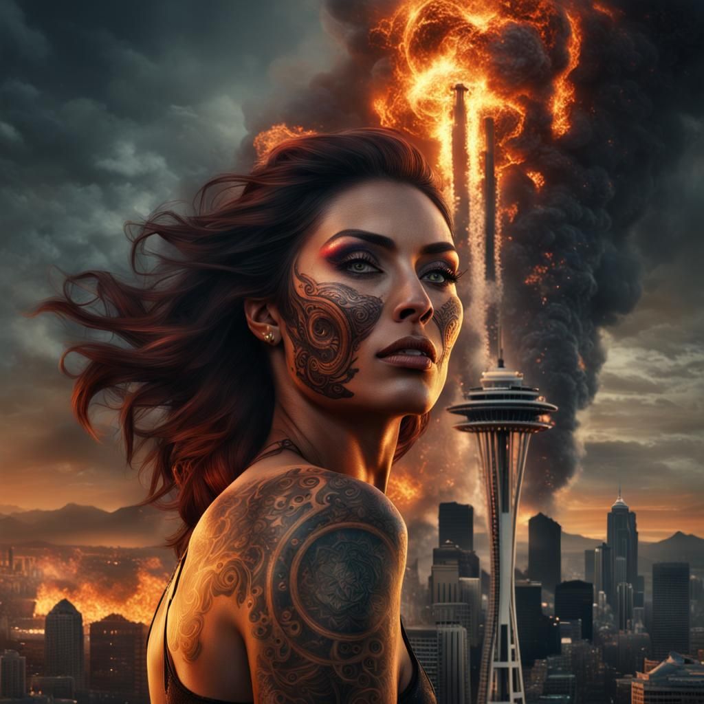 Planet-Sized Trans Woman Emerges from Burning Seattle