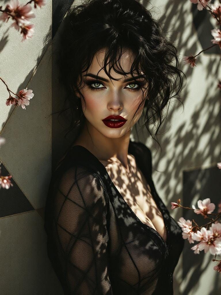 Pin-Up Fusion in Film Noir Aesthetic