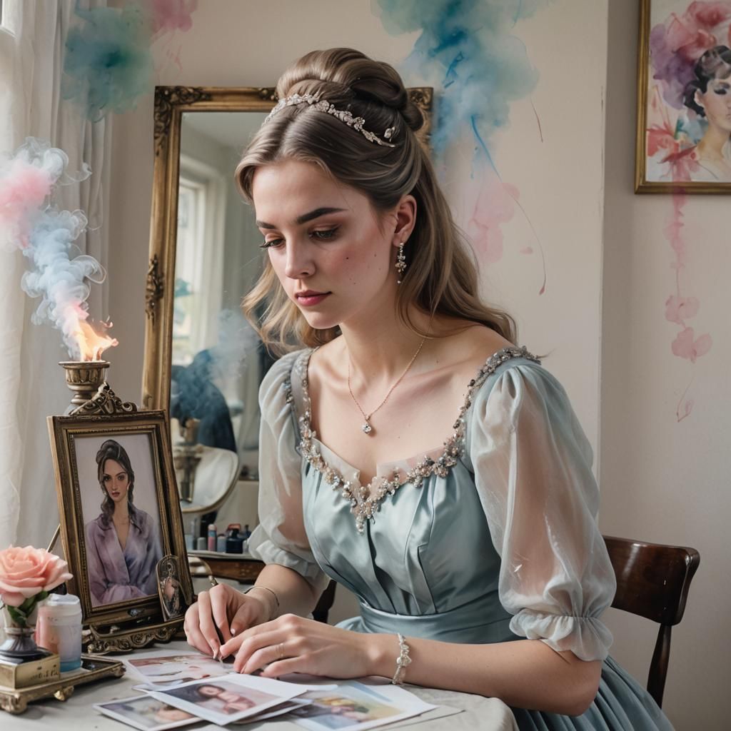 Teenager Remembers Mother in Watercolour Smoke