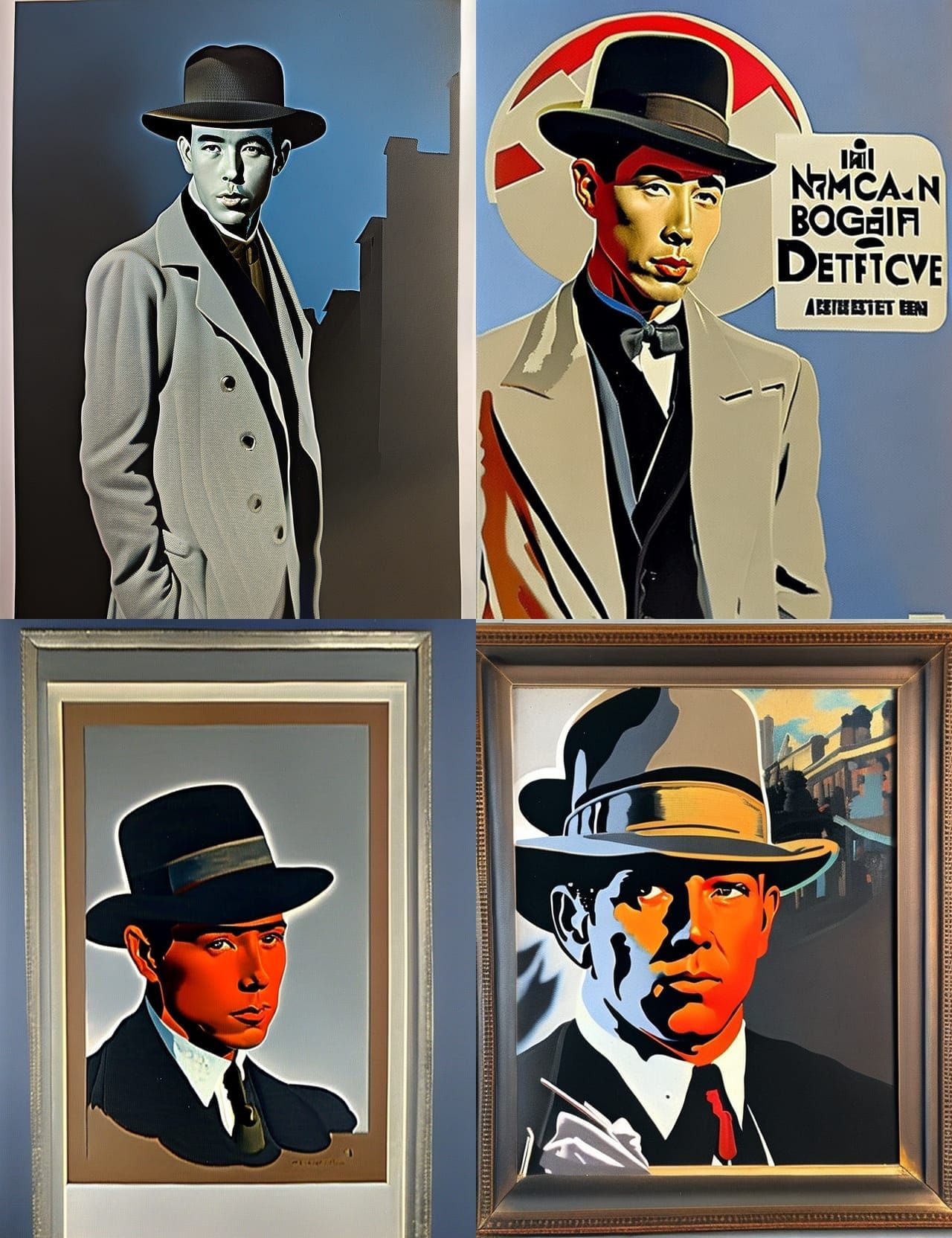 Noir Detective in Chinatown, Pulp Illustration