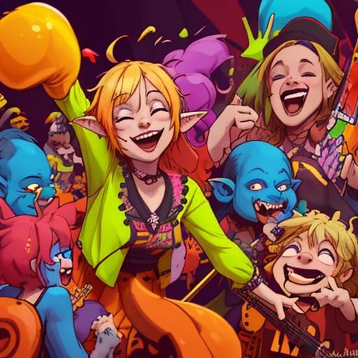 Goblin Music Awards: Abstract Art in Complementary Colors