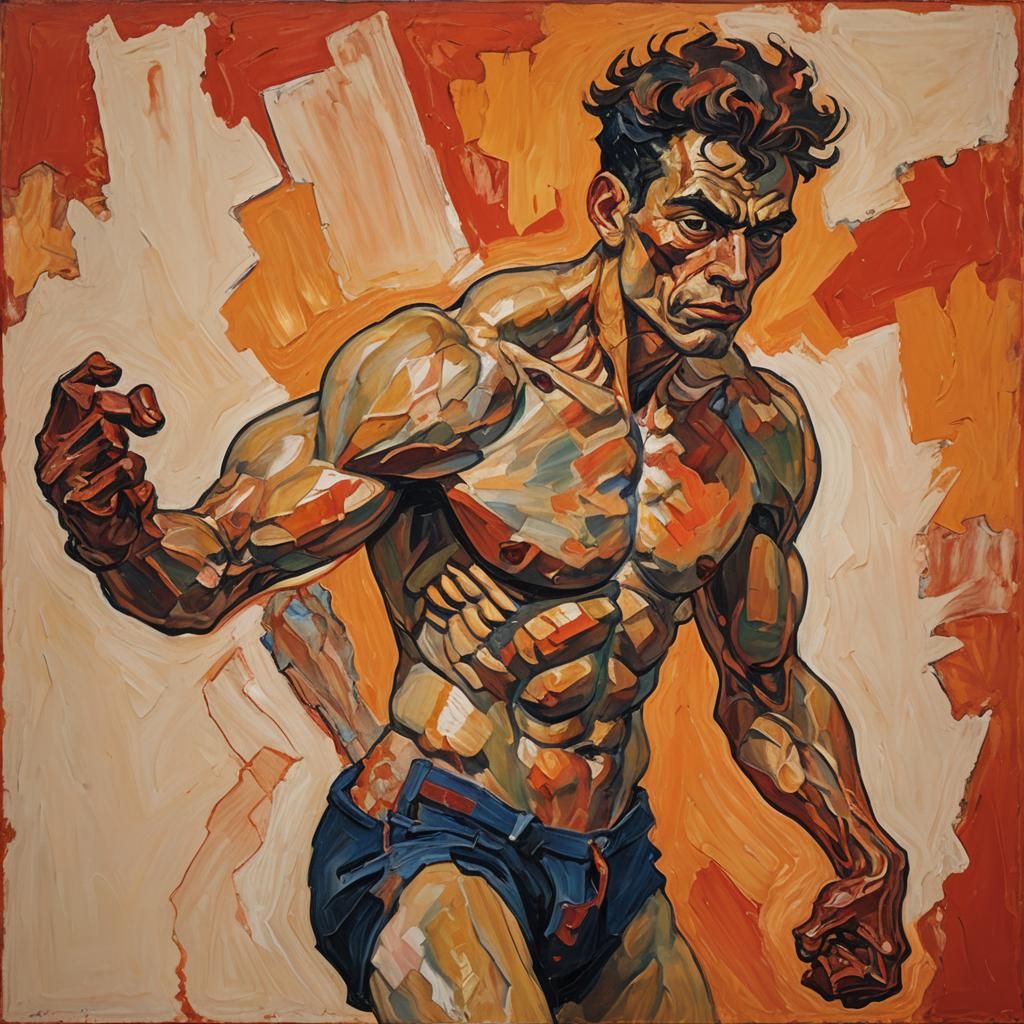 Fauvist Portrait of Makemake in Oil Paint