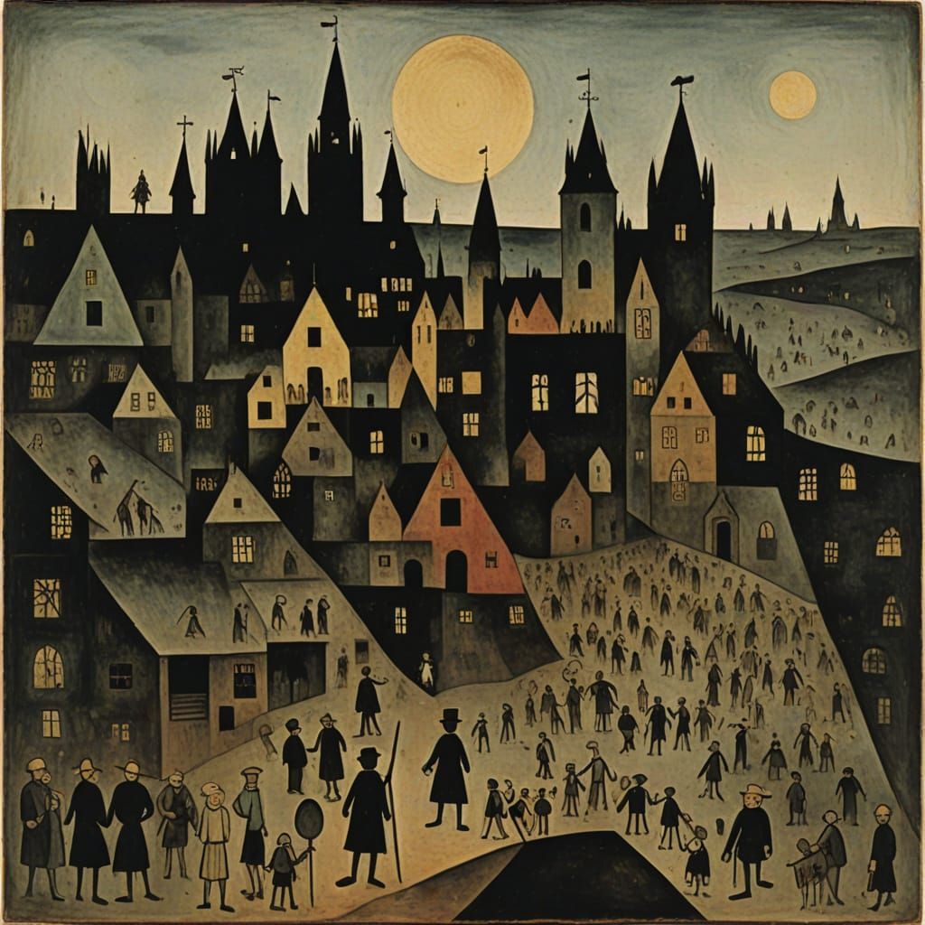 Existential Crisis in the Style of Klee and Goya