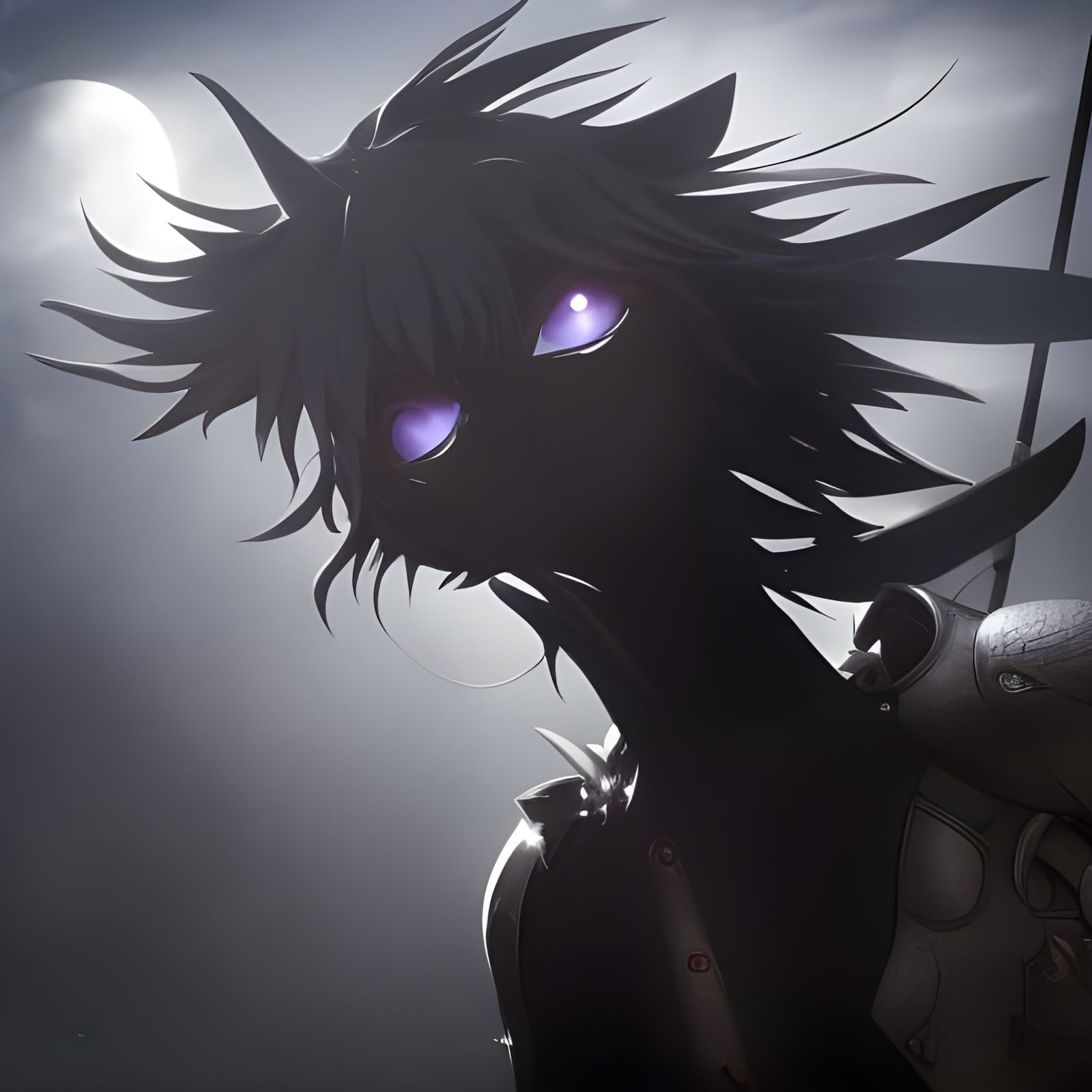 Anime Shadow Creature Concept Art