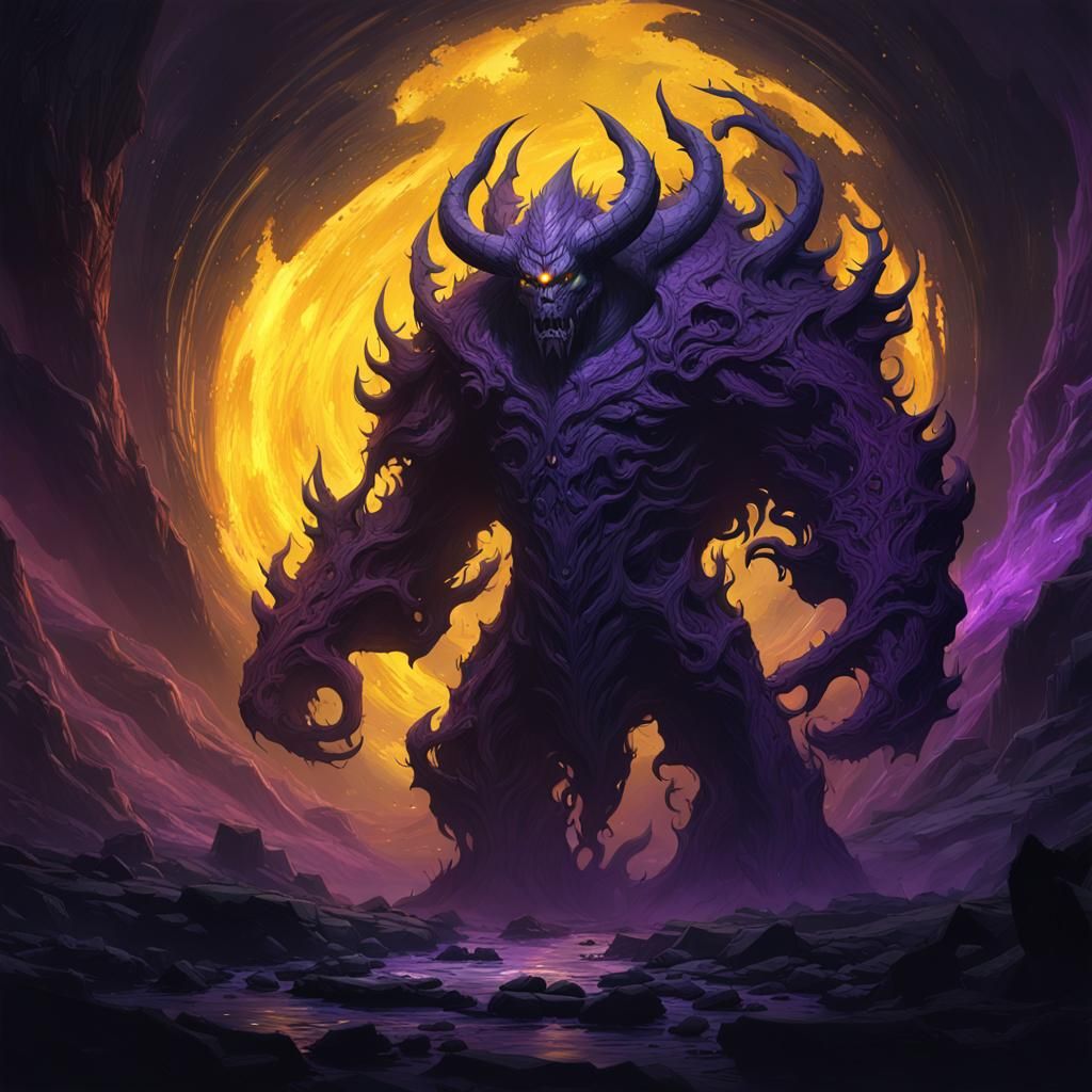 Void Elemental of Darkness: Digital Art