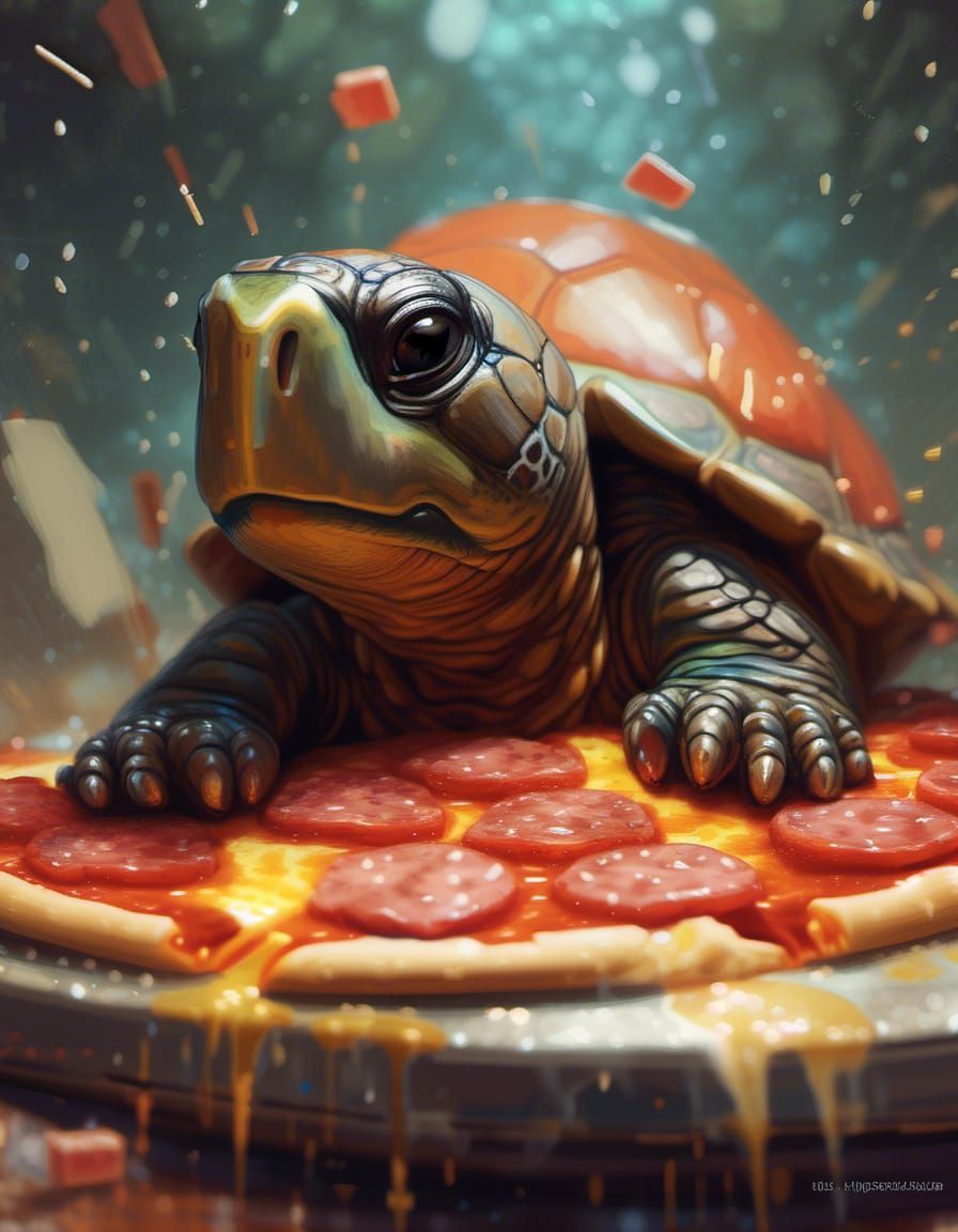 Oui... Les tortues aime la pizza