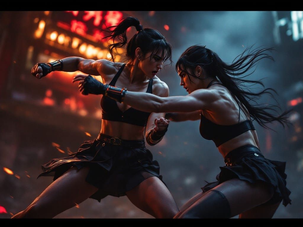 Chun-Li vs Juri: Intense Fight Scene