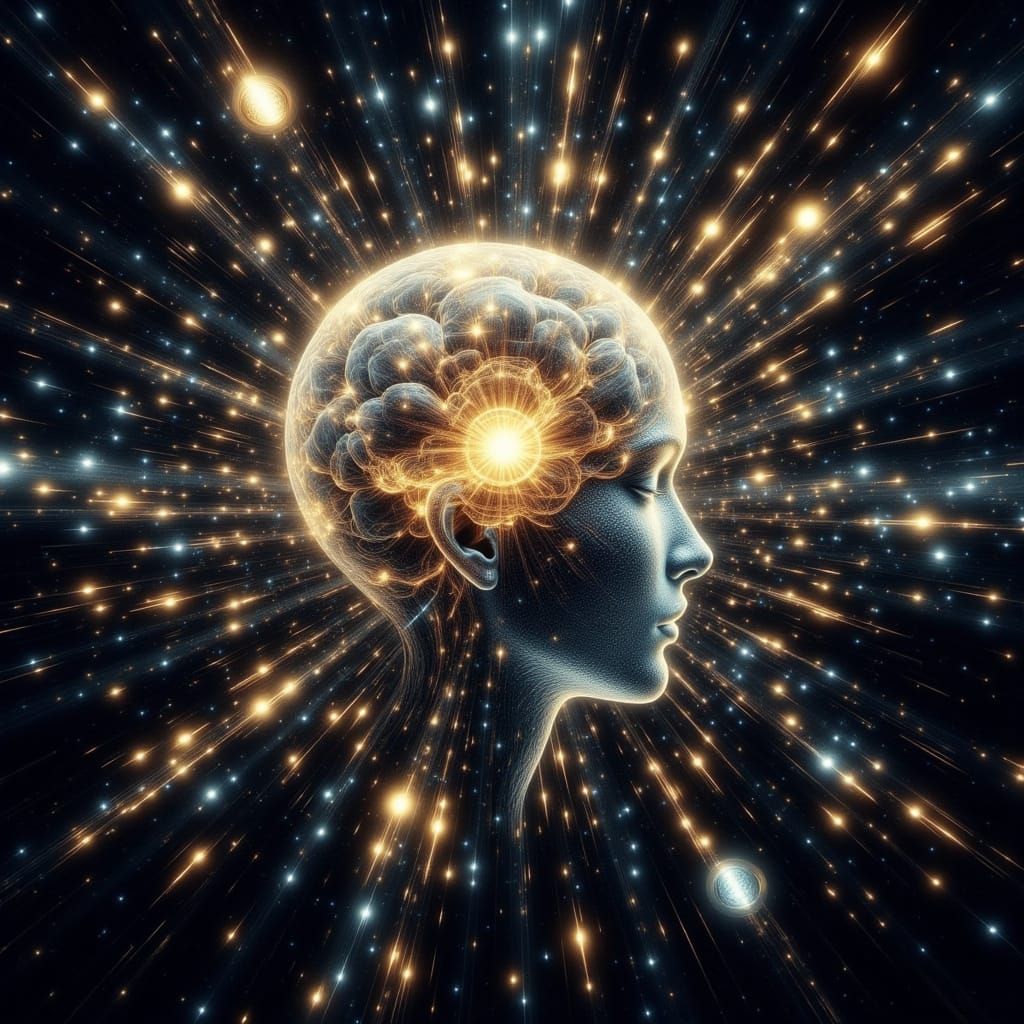 Interdimensional Mind Links in Hyperrealism Style