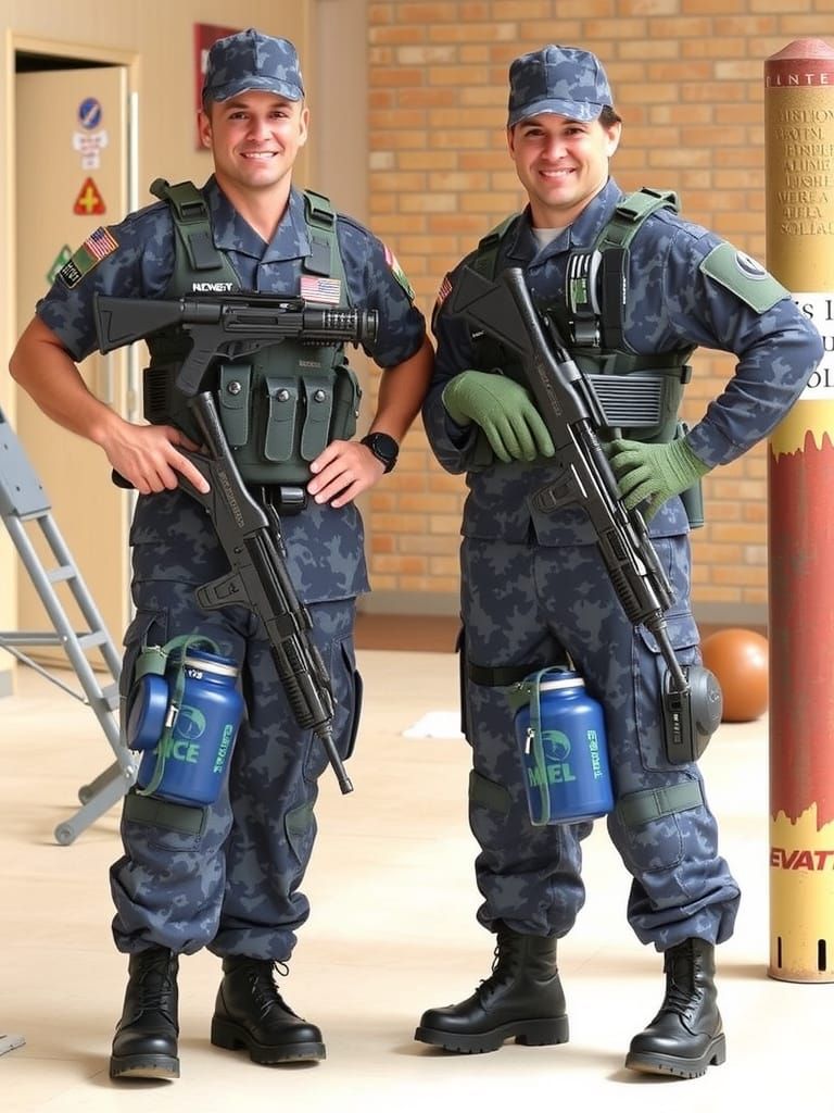 AI Image of Military Personnel