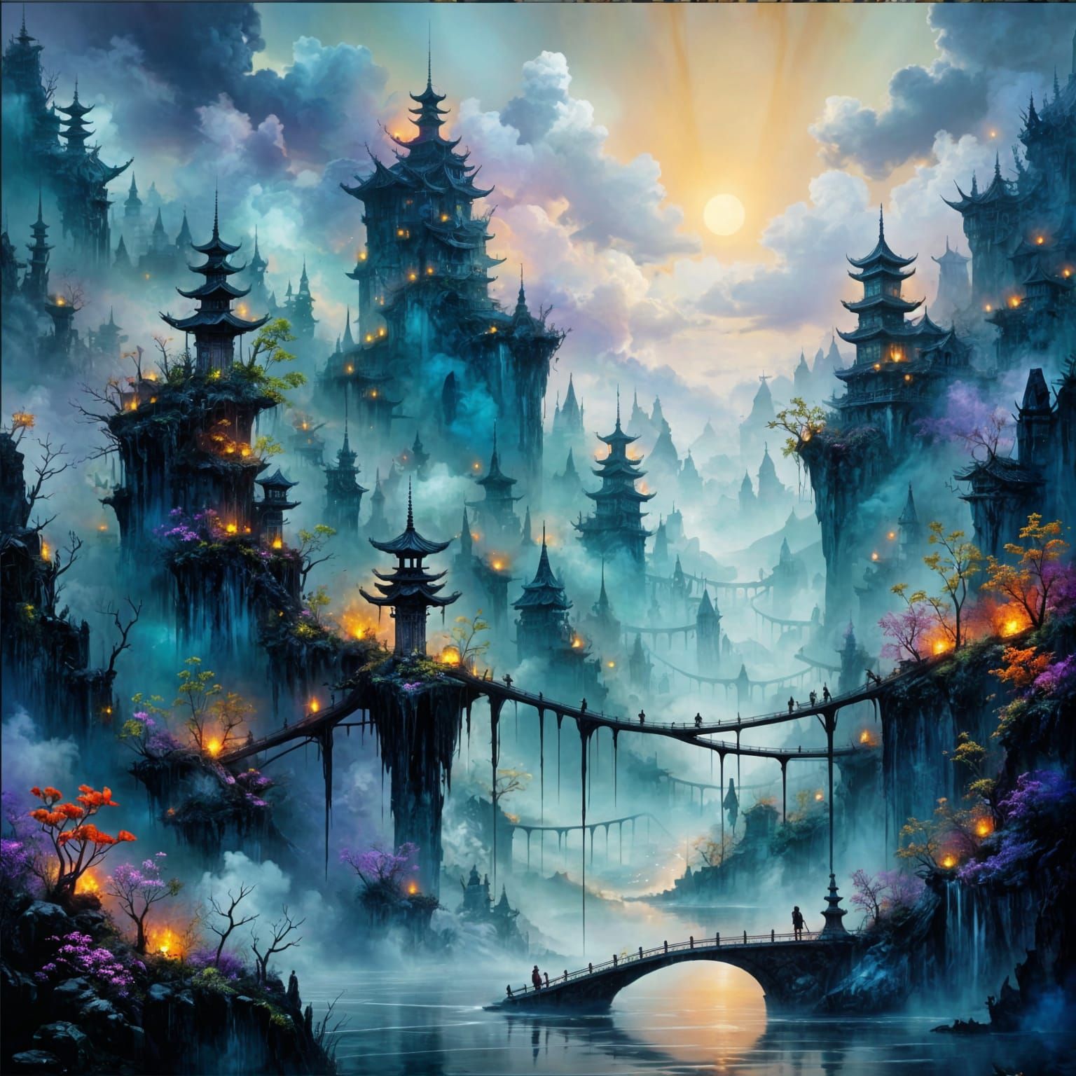 Unique Asian Influenced Multi Layered World