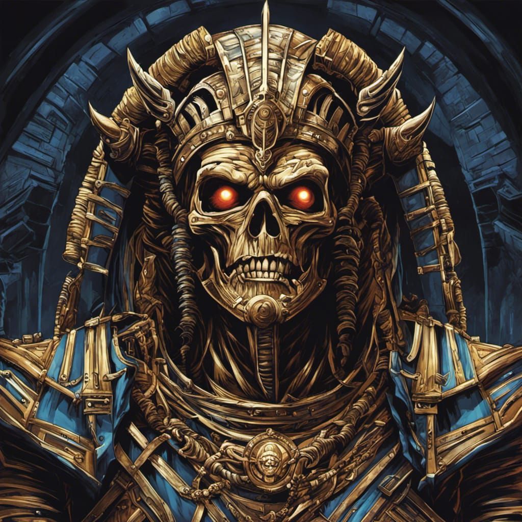 Iron Maiden's Eddie as Comic Book Art