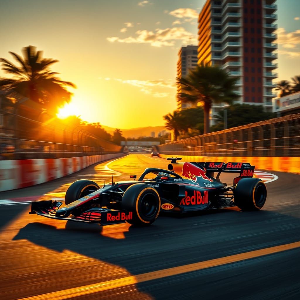 Red Bull RB20 Races Mexico City in HDR