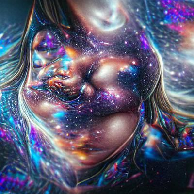 Cosmic Mother: Galaxy Within a Pregnant Woman