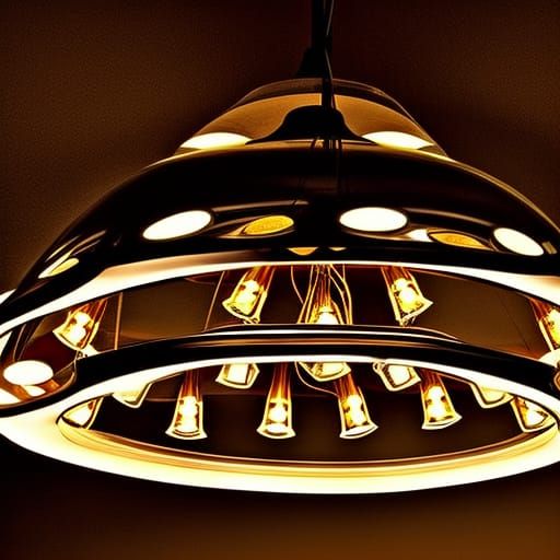 UFO shaped chandelier