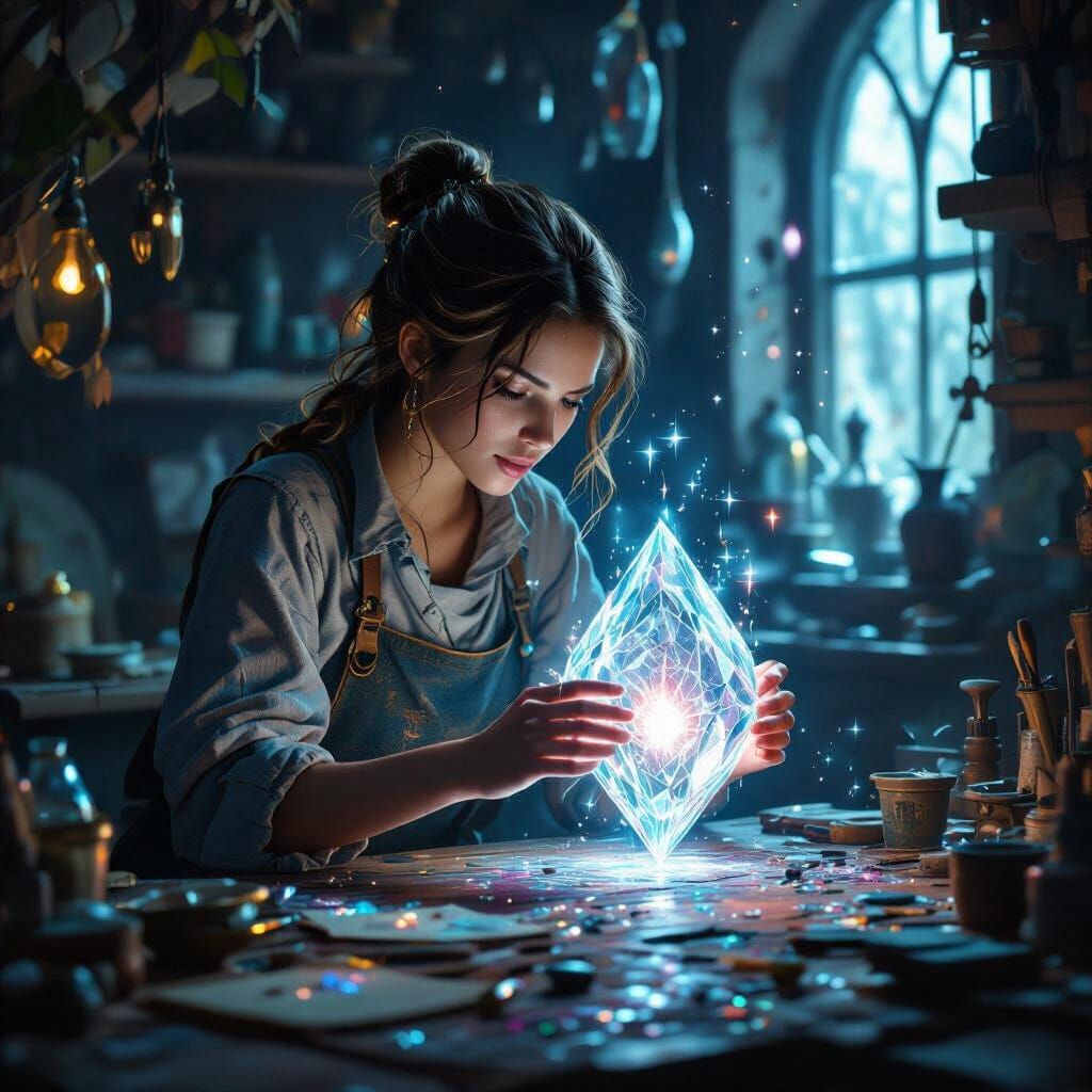 Magical Workshop Crafts Luminous Diamond Maiden