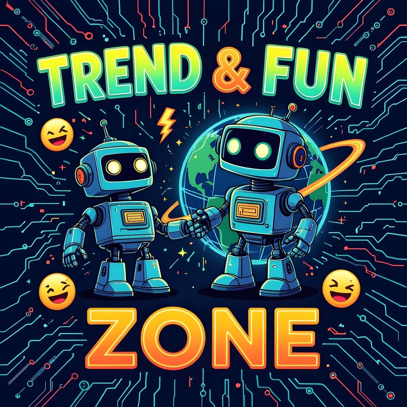 Futuristic YouTube Banner for Tech Channel with AI Theme