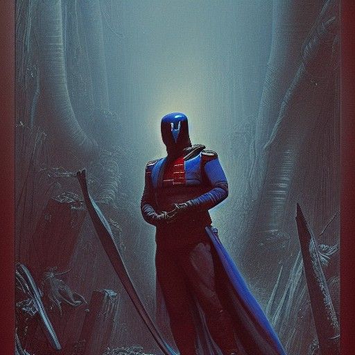 Cobra Commander: 1980s Horror Illustration