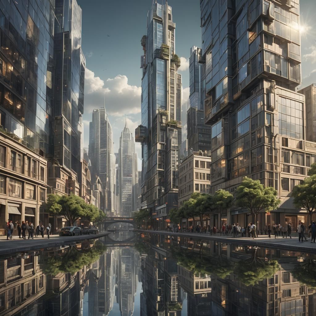 Detailed Matte Painting of Reflections