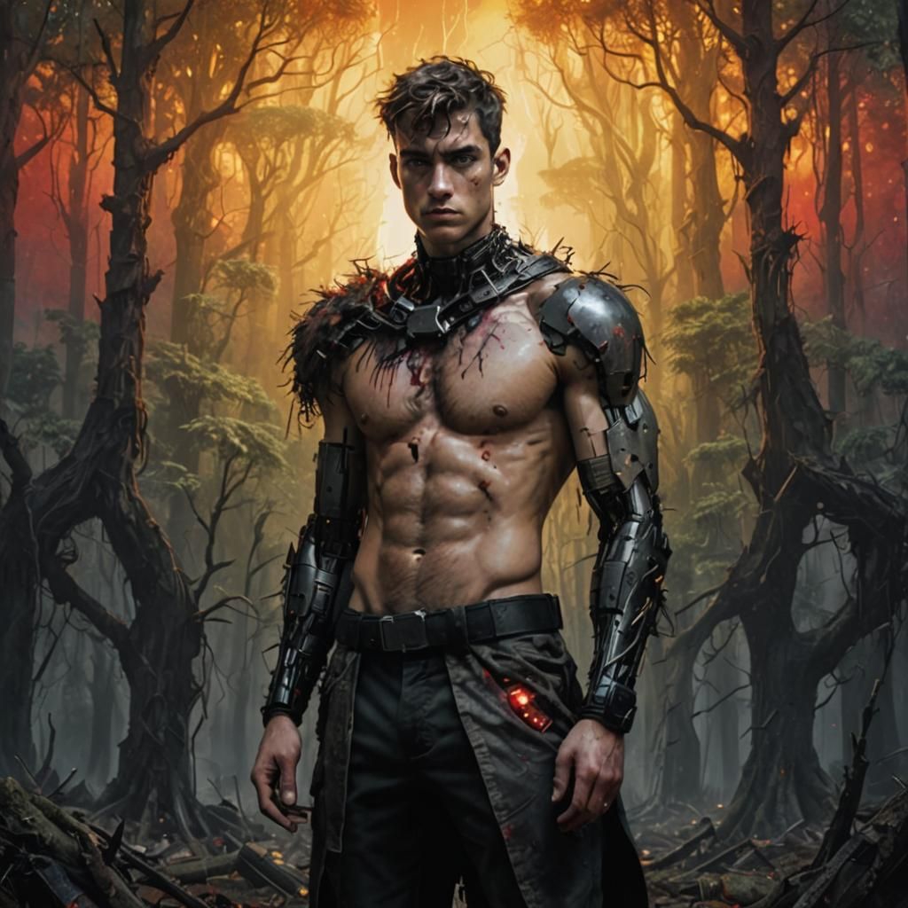 Surreal Apollo: A God of Sunlit Post-Apocalyptic Grandeur