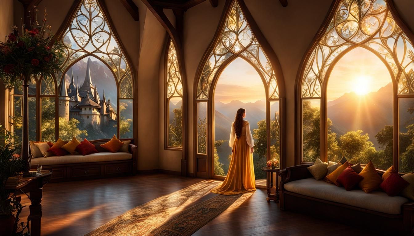 Looking over the Majestic Sunset in Rivendell