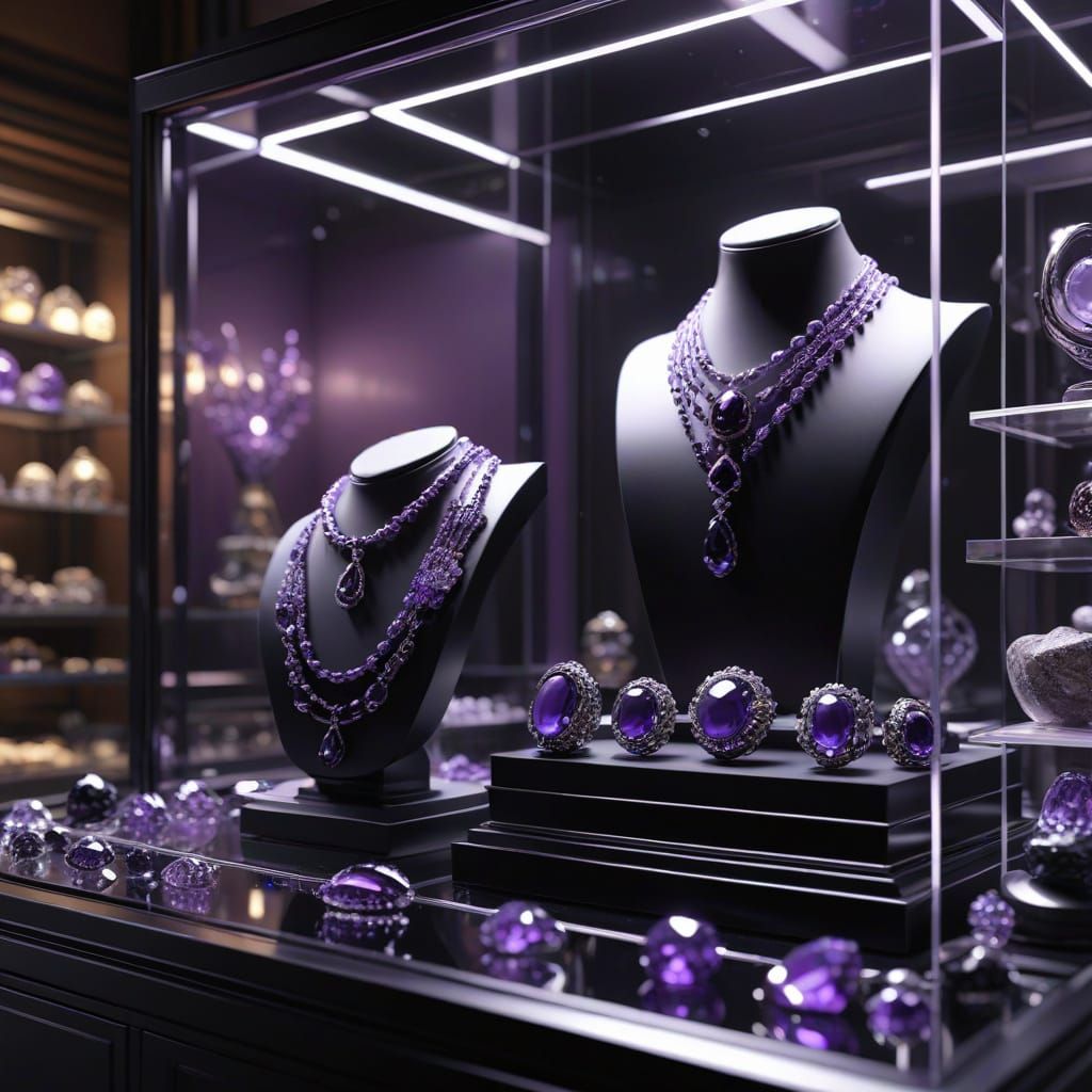 Hyper-Realistic Jewelry in a Museum Display