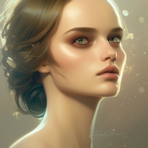 Magnificent Vanisher Princess Portrait in Hyperdetailed Styl...