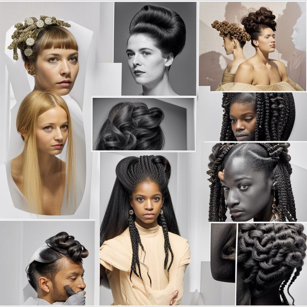 Museum of Hairstyles Exhibition Collage