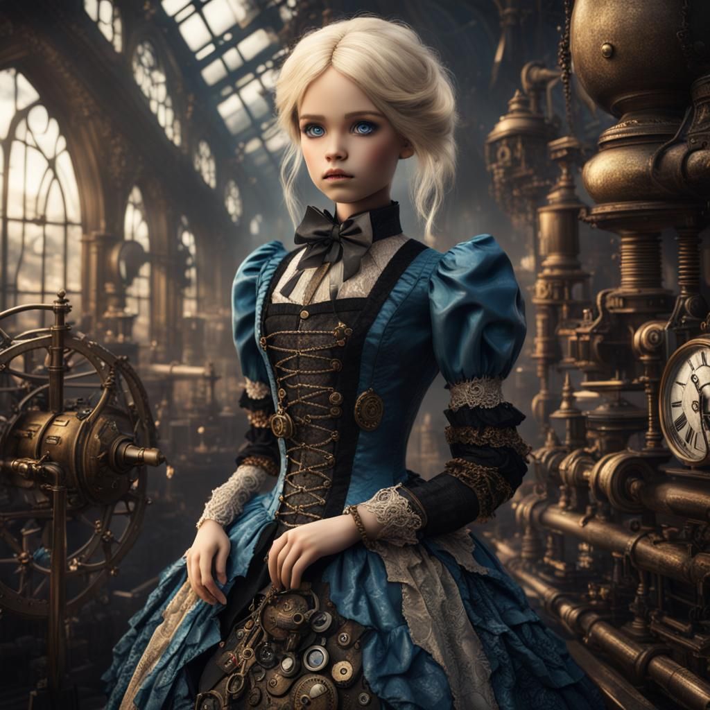 AI- STEAMPUNK girl  COLLECTION