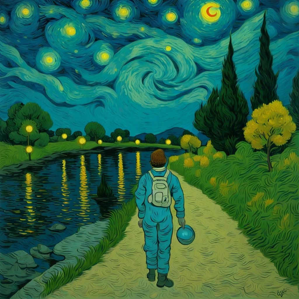 Van gogh astronaut