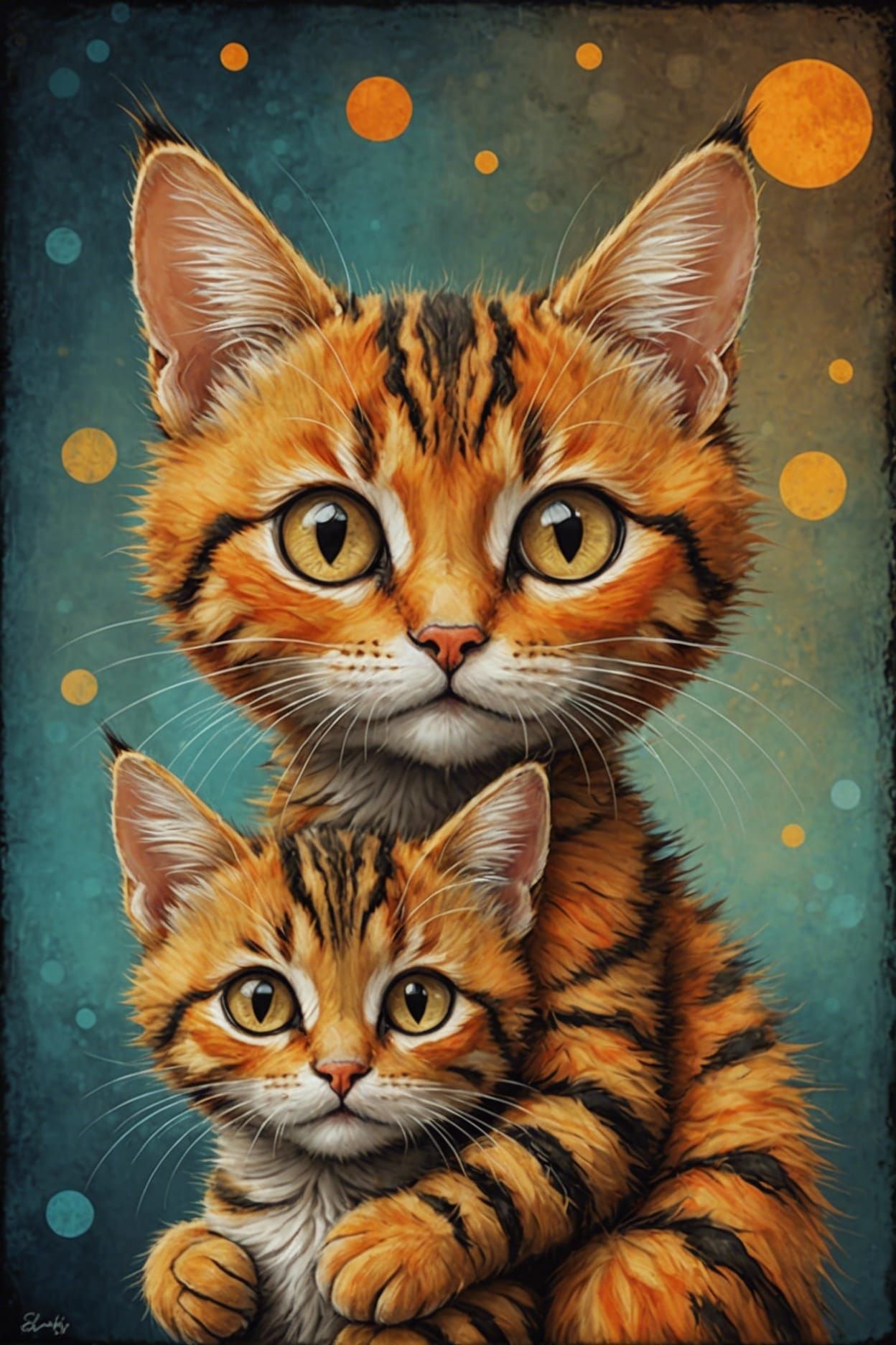 Cuddling up with mom. 😻