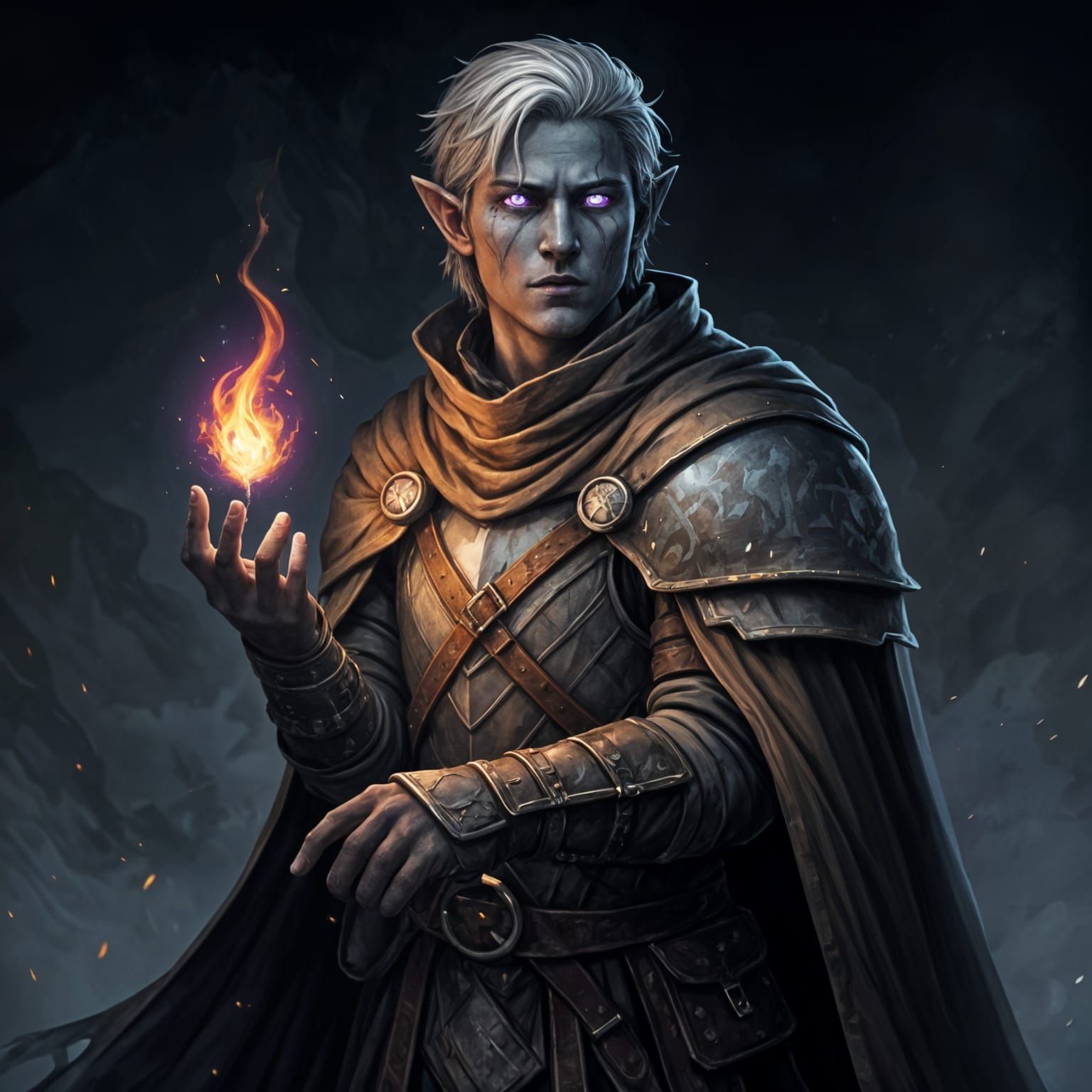 Drow Mage Journeys to the Surface World