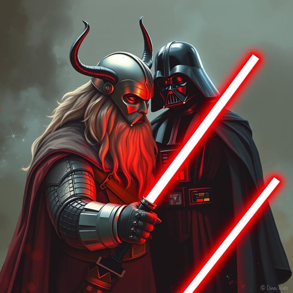 Odin and Darth Vader Meet