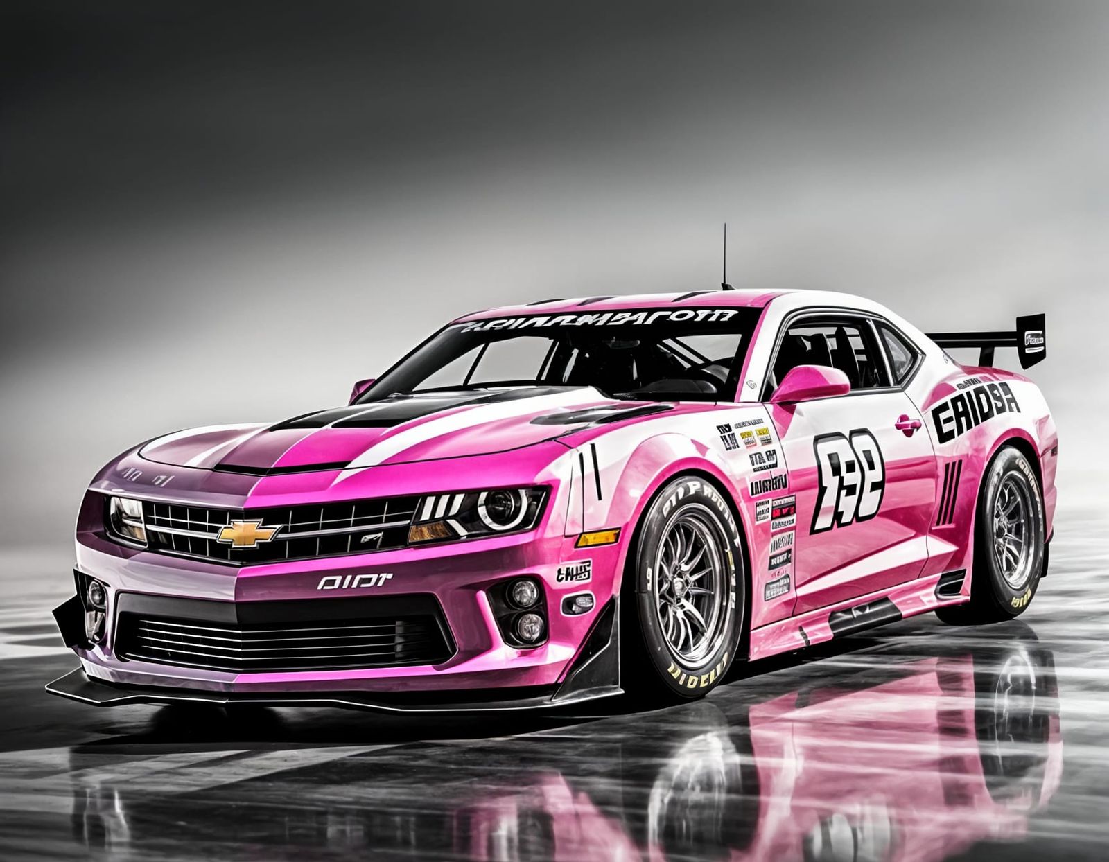 Pink Chevrolet Camaro Nascar Style 2025