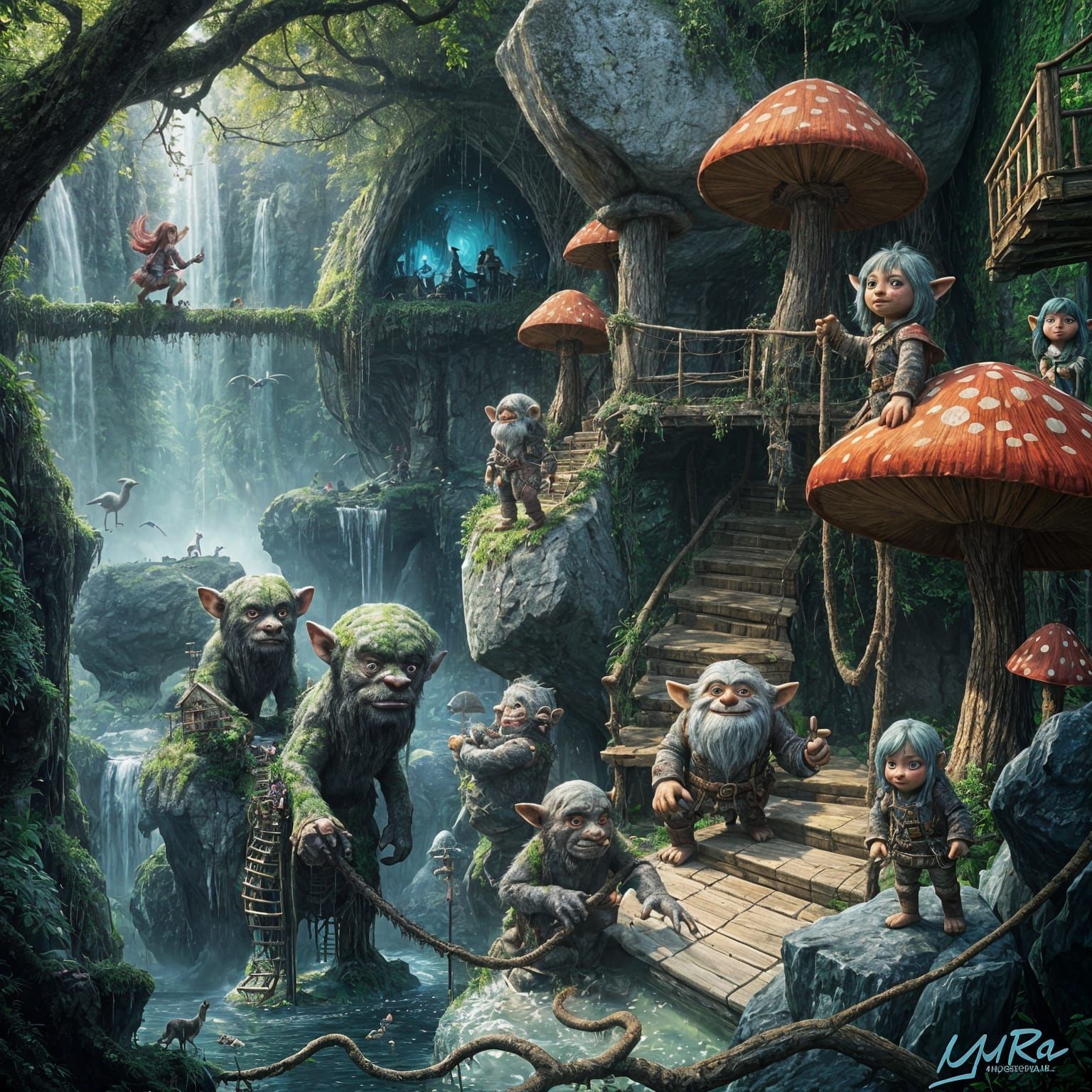 Troll Community in Lush Jungle Lair