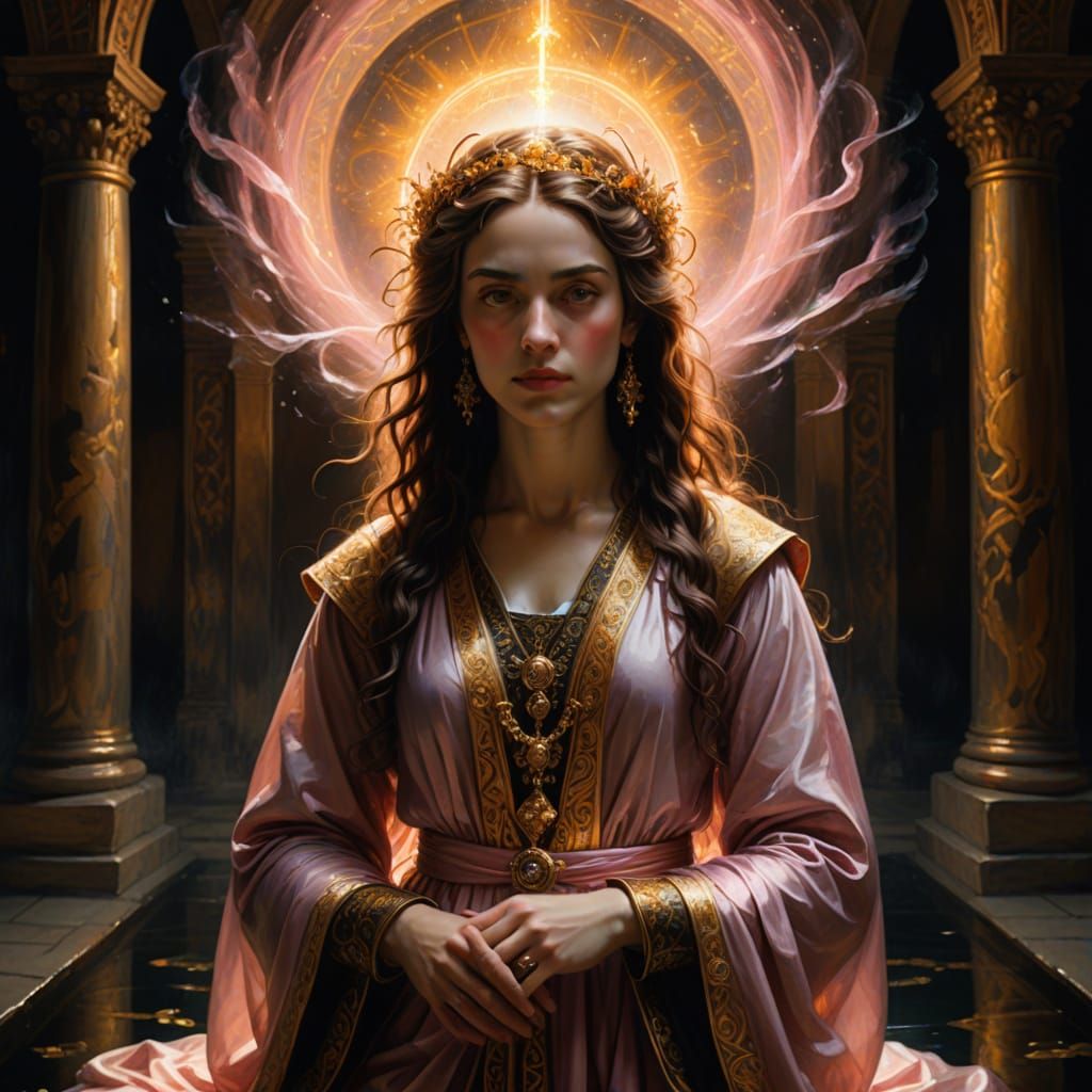 Ethereal Oracle in Baroque Splendor