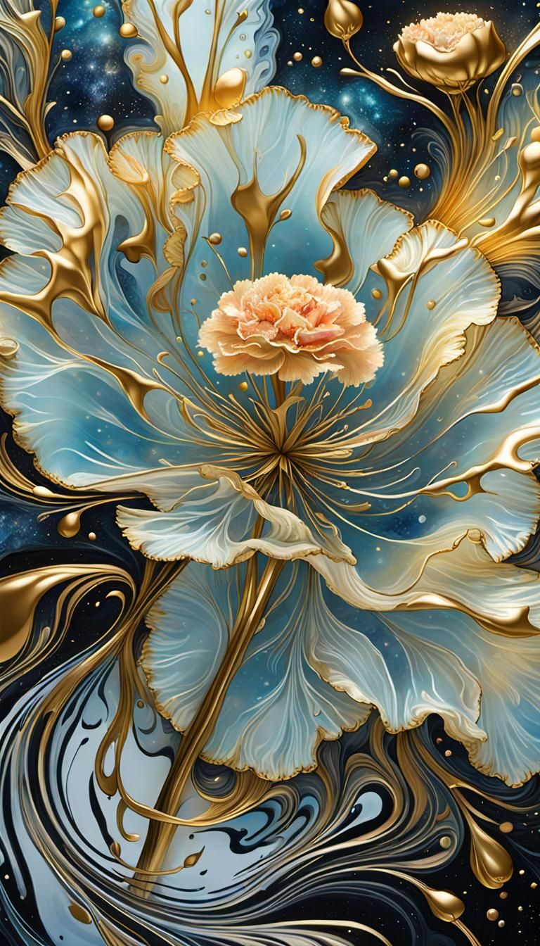 Golden Carnation in Cosmic Fantasycore Universe