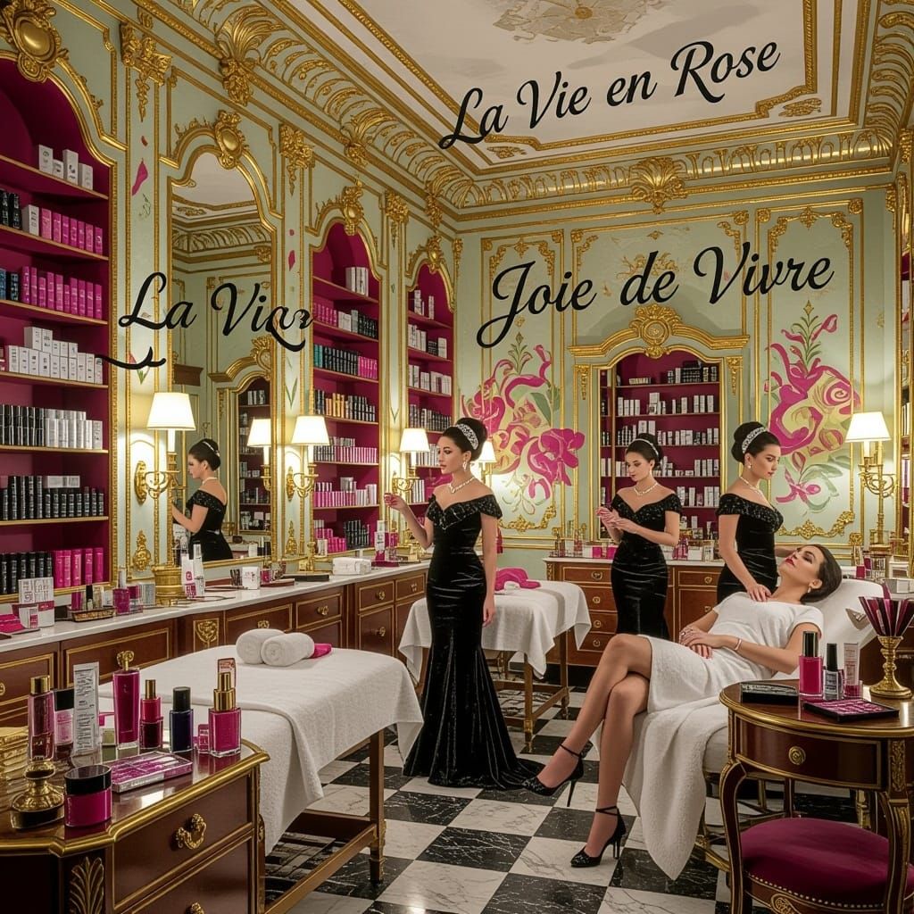 Surreal Beauty Salon in 19th Century France