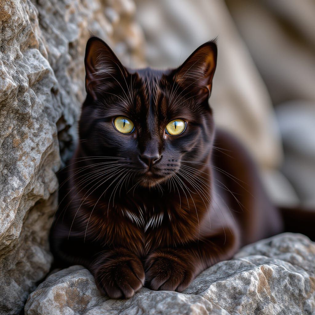 Hyperrealistic Cat in Moody Cinematic Lighting