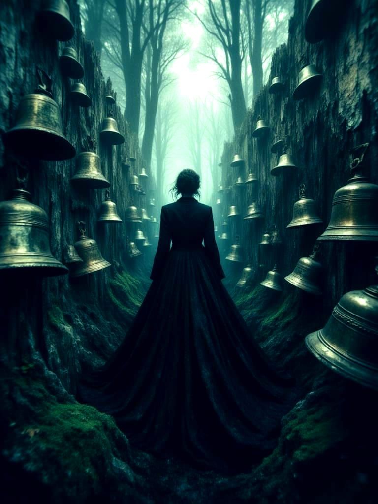 "The Black Queen chants the funeral march The cracked brass bells will ring To summon back the Fire Witch To the Court o...